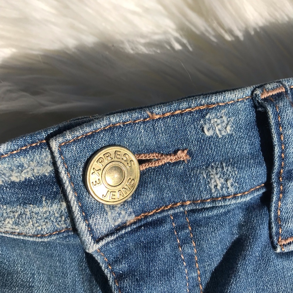 Express Jeans High Rise Shorts - Picture 6 of 8